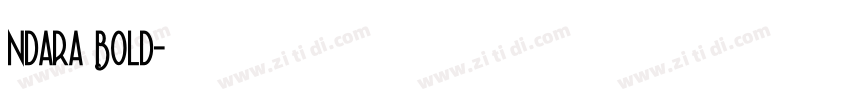 ndara Bold字体转换